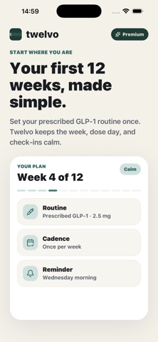 Twelvo GLP-1 Tracker screenshot