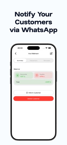 Customer Tracker: Ledgerly screenshot
