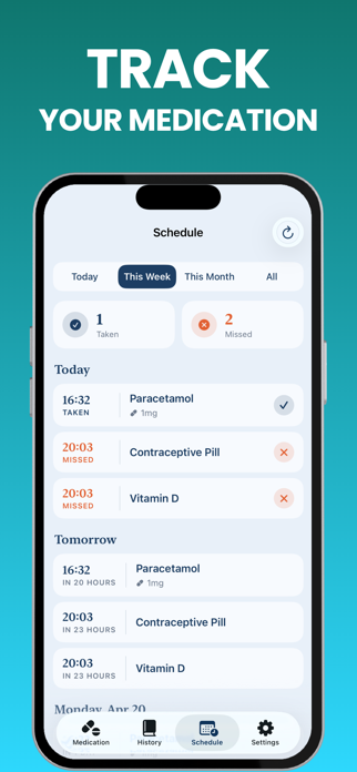 Pill Reminder & Alarm: Hapche Screenshot 2 of 6
