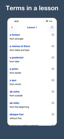 Latin Legal Terms iPhone screenshot