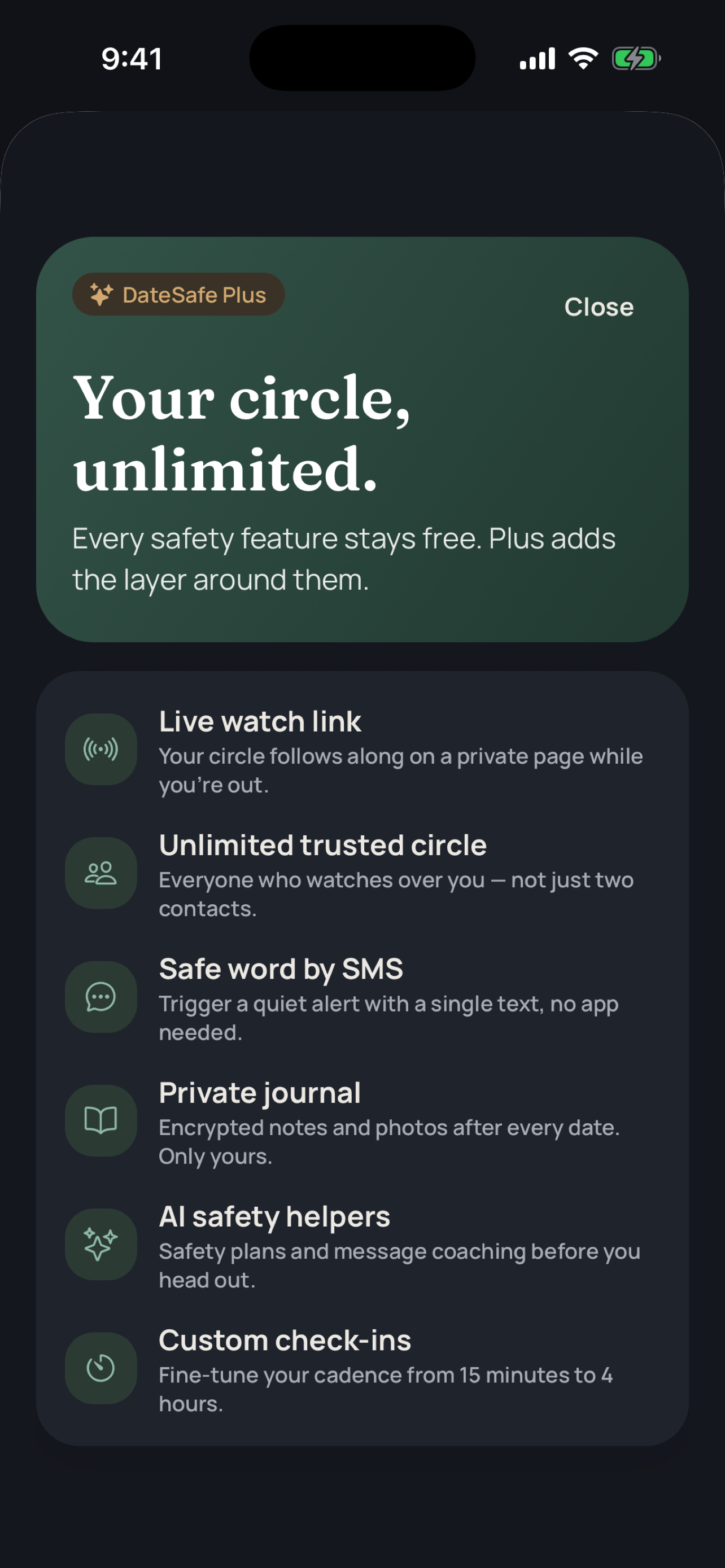 DateSafe Safety screenshot 3