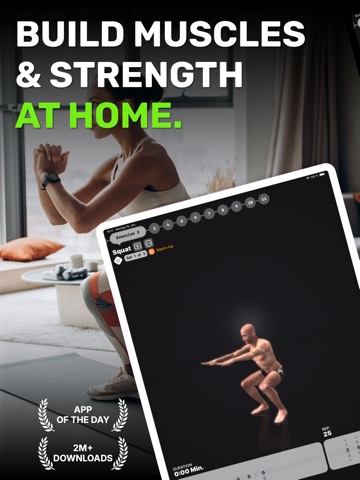 Bodyweight Workouts at HomeGym iPad screenshot