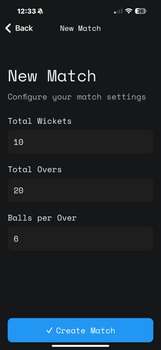 Gully Cricket Scorer Screenshot 1 of 10