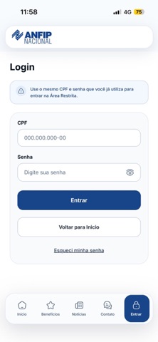 ANFIP Nacional screenshot