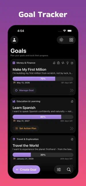 Momentum - Goal Planner screenshot 2