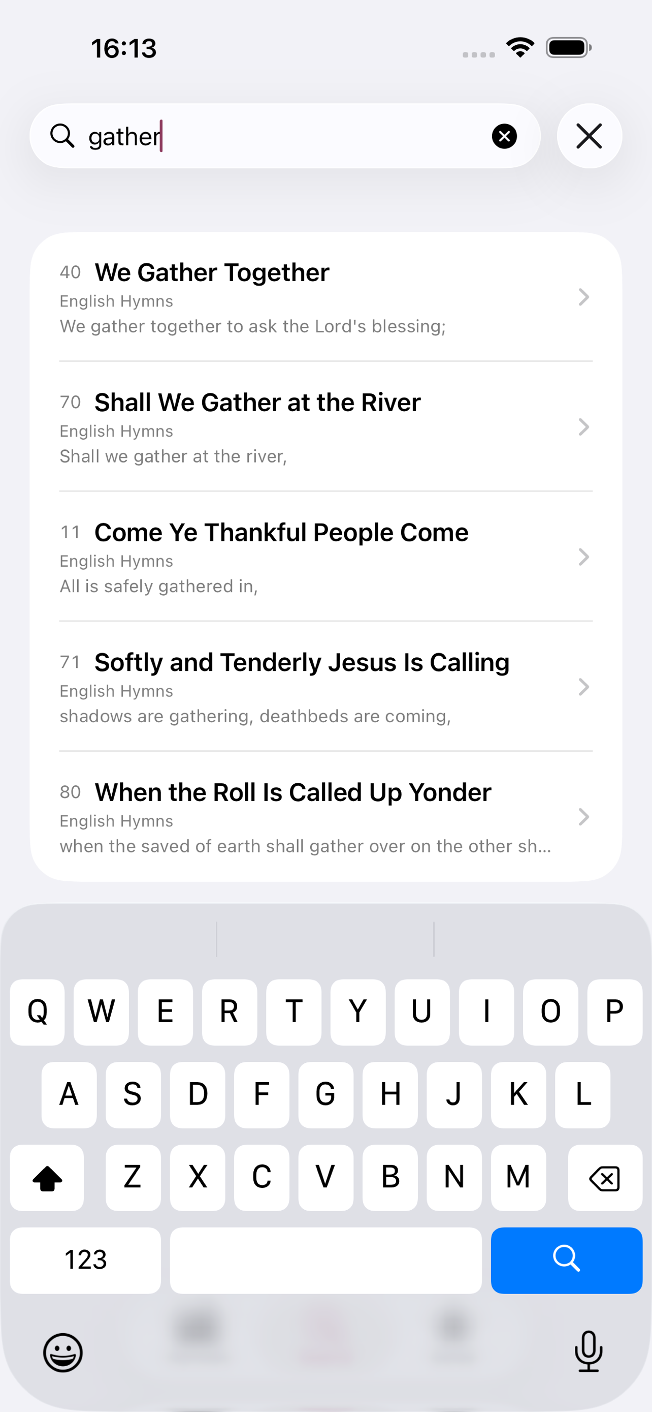 Hymnal Voice screenshot 3