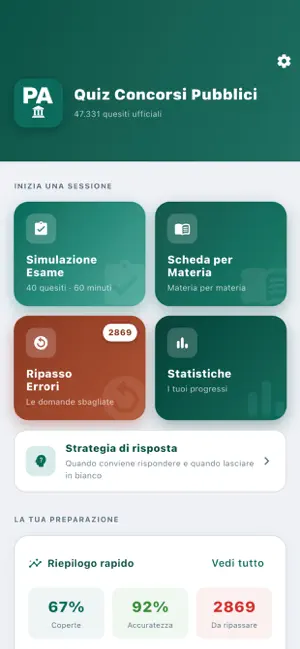 Quiz Concorsi Pubblici screenshot 1