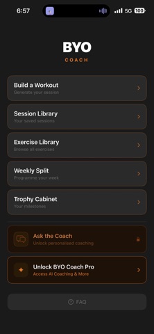 BYO Coach iPhone screenshot