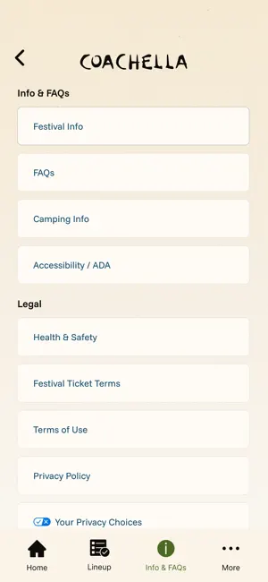 Coachella Official screenshot 3