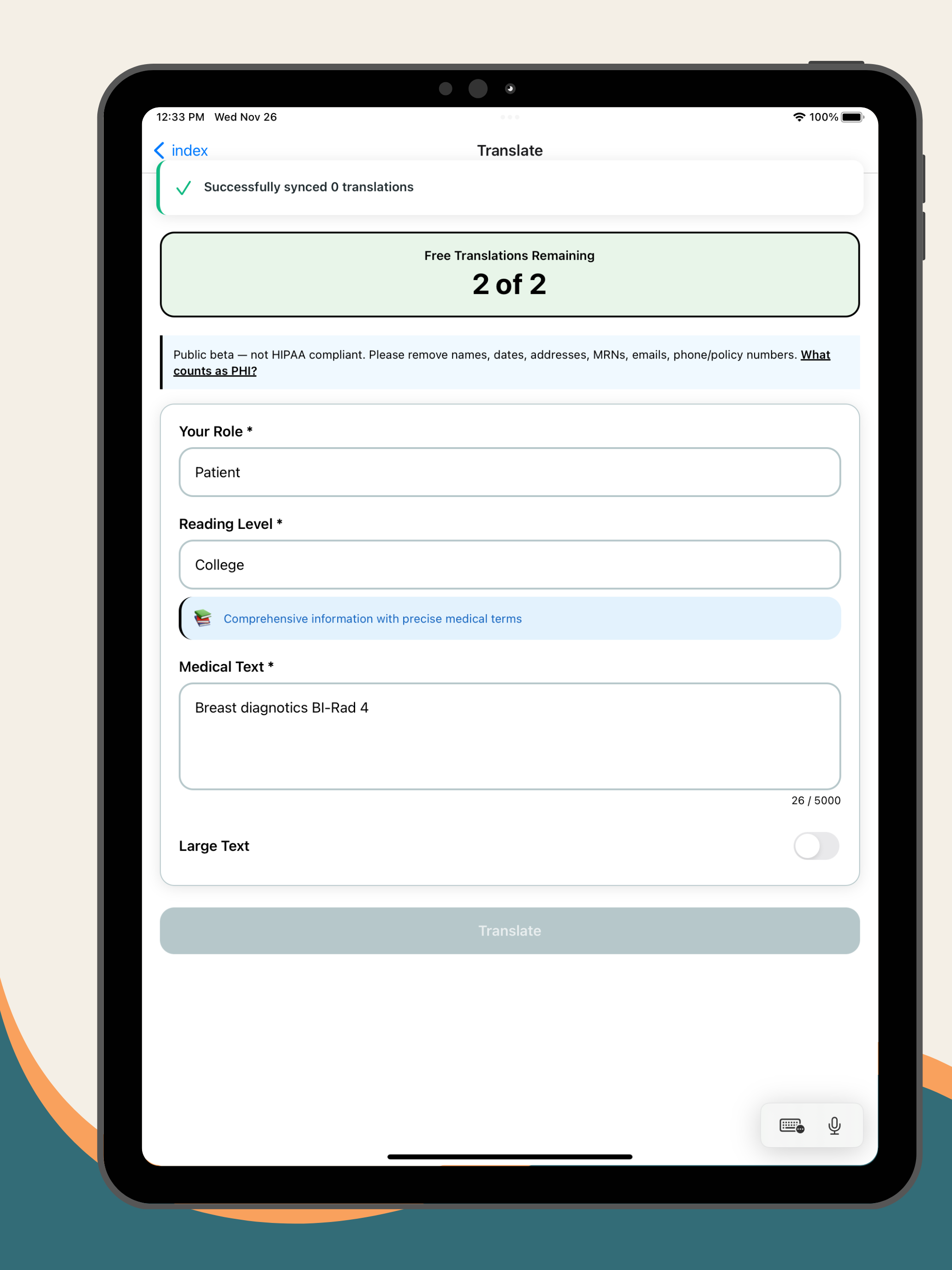 DecodeMD: Medical Reports