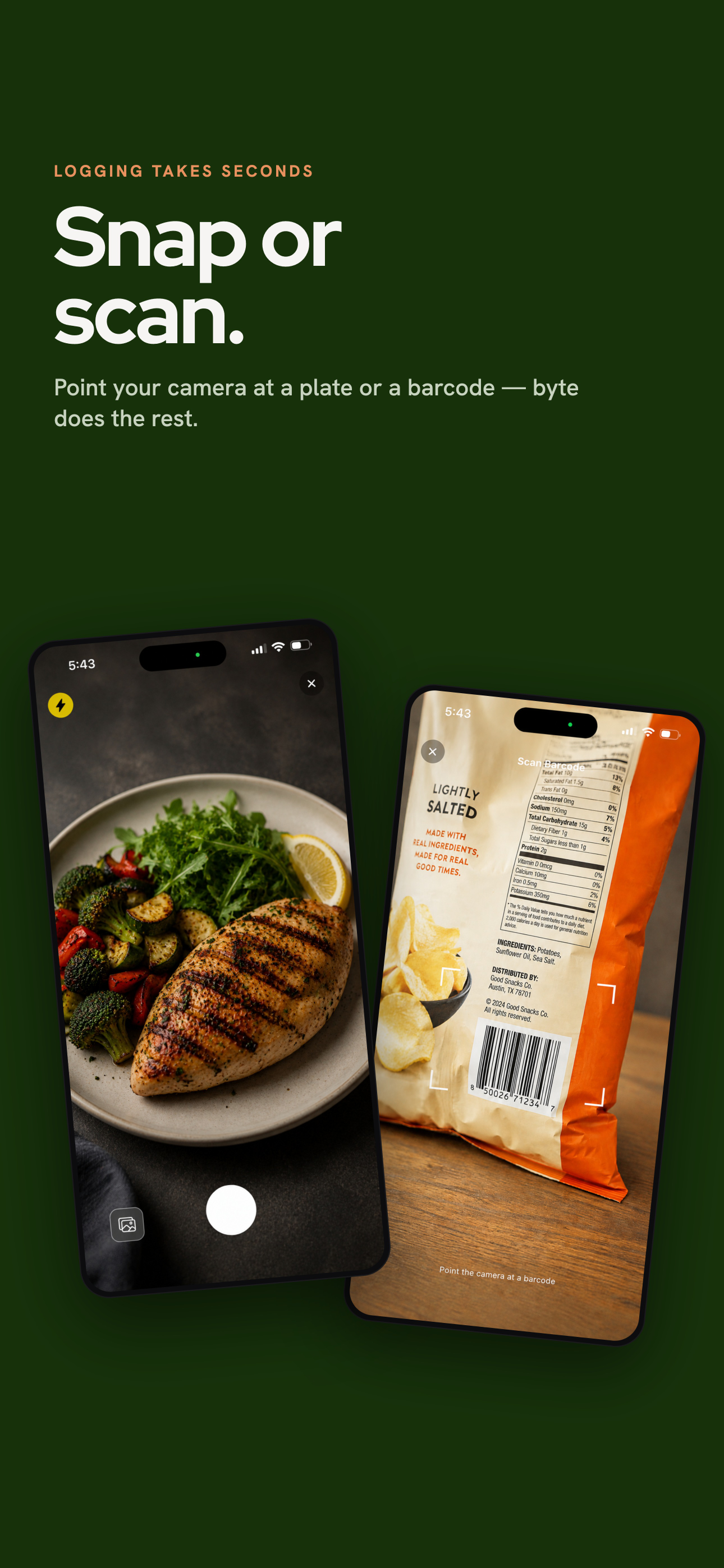 byte. Calorie & Macro Tracker screenshot 4