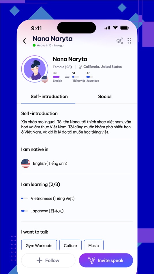 #4. Holo Speak - Language Exchange (iOS) 由: HOLLA EDUCATION TECHNOLOGY JSC