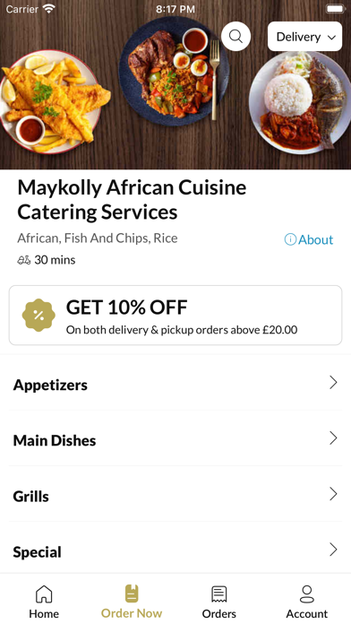Maykolly African Cuisine Screenshot