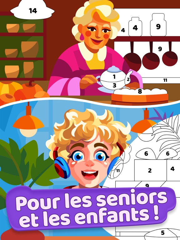 Screenshot #4 pour Gallery: Jeux de coloriage