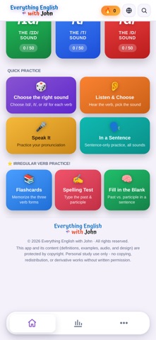 Master ED Pronunciation iPhone screenshot