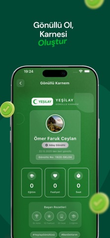Yeşilay Gönüllüyüz iPhone screenshot
