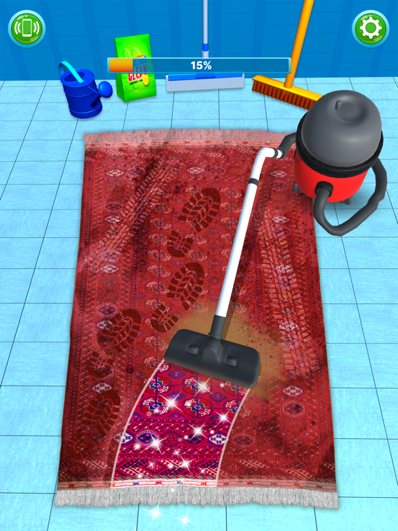 Relaxing ASMR Carpet Cleaning iPad screenshot 1 - Games app