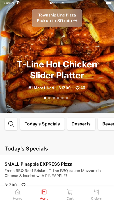 Township Line Pizza Screenshot