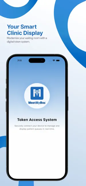 Token Display for MeetMyDoc screenshot 1