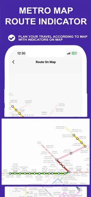 Delhi Metro Route Map and Fare screenshot 4
