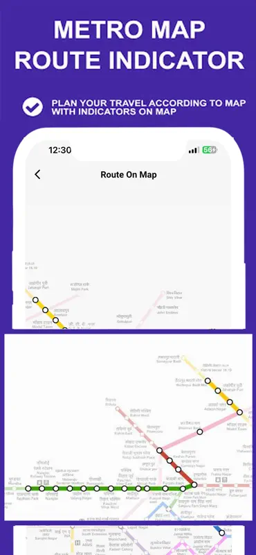 Delhi Metro Route Map and Fare screenshot 4 of 10