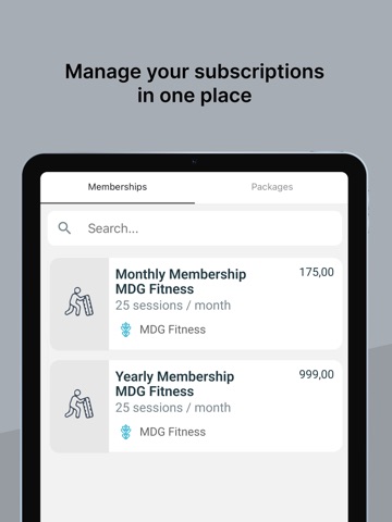MDG Fitness iPad screenshot