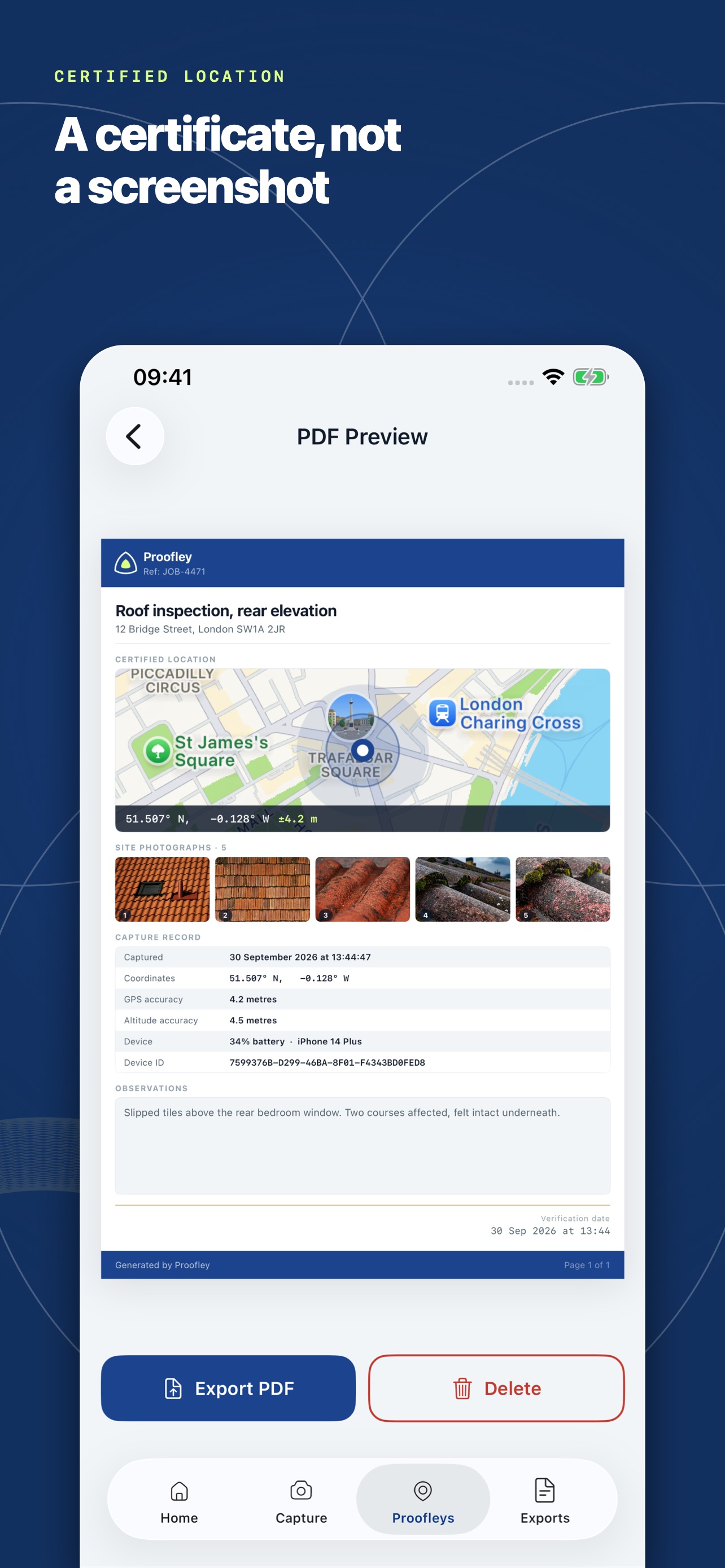 Screenshot 4 of Proofley: GPS Photo Evidence