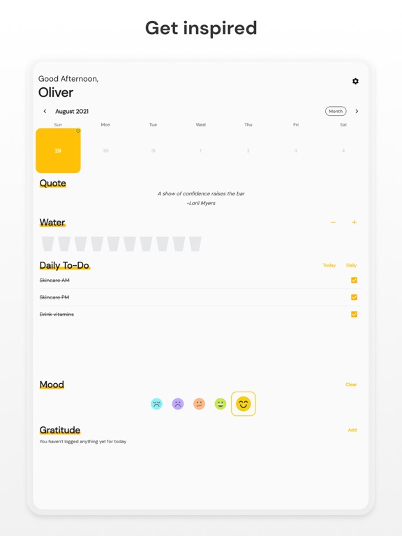 Gratsy - Self-Care, Your Way iPad screenshot 4 - Utilities app