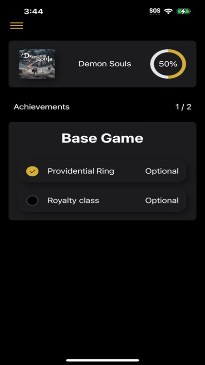 Souls Progress Tracker