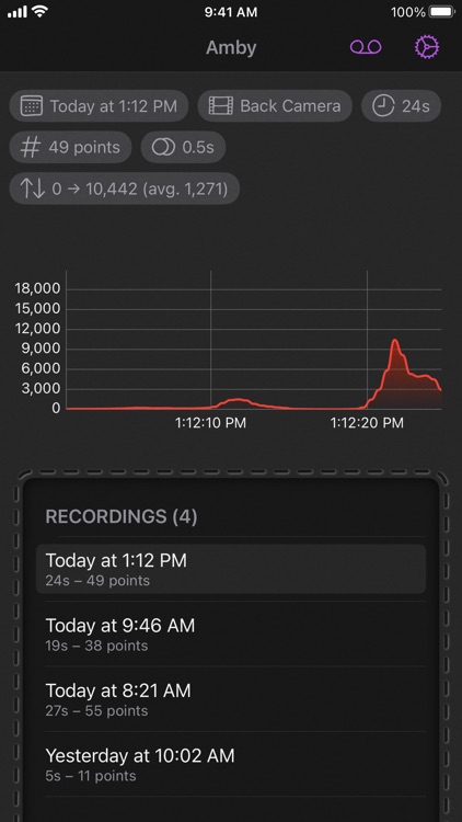 Amby - Light recorder screenshot-3