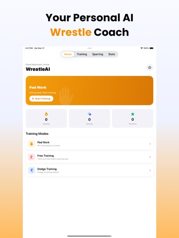 Wrestle AI - Boxing Workout iPad screenshot