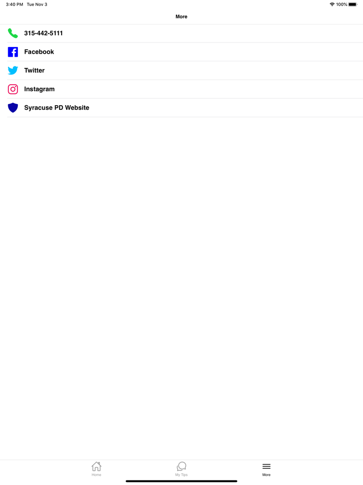 #2. Syracuse PD (iOS) 由: City of Syracuse Police Department