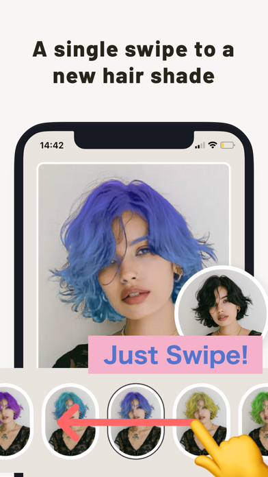 Screenshot 2 of PerfectHairColor: Dye My Hair App