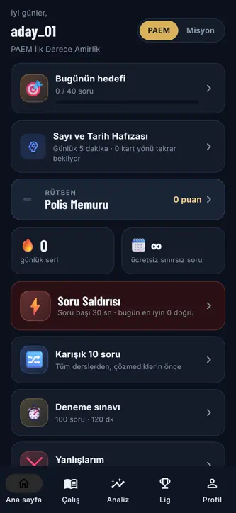 Rütbe: PAEM & Misyon Hazırlık screenshot 1