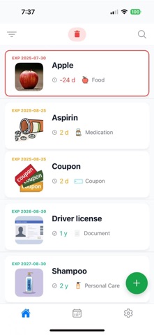 UseBy - Expiry Track iPhone screenshot
