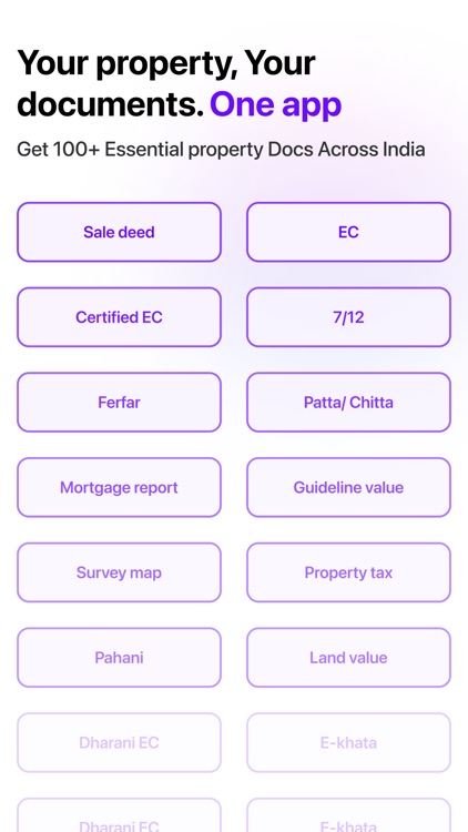 Landeed: EC, Patta, 7/12, RTC