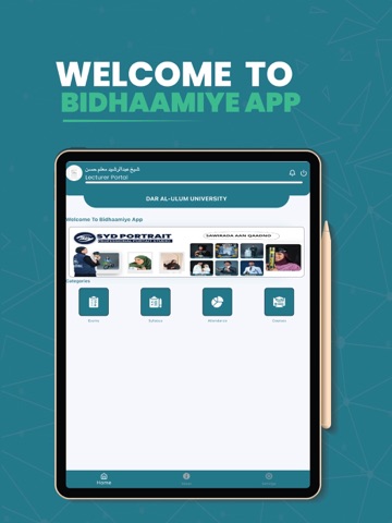 DUU Student Portal iPad screenshot