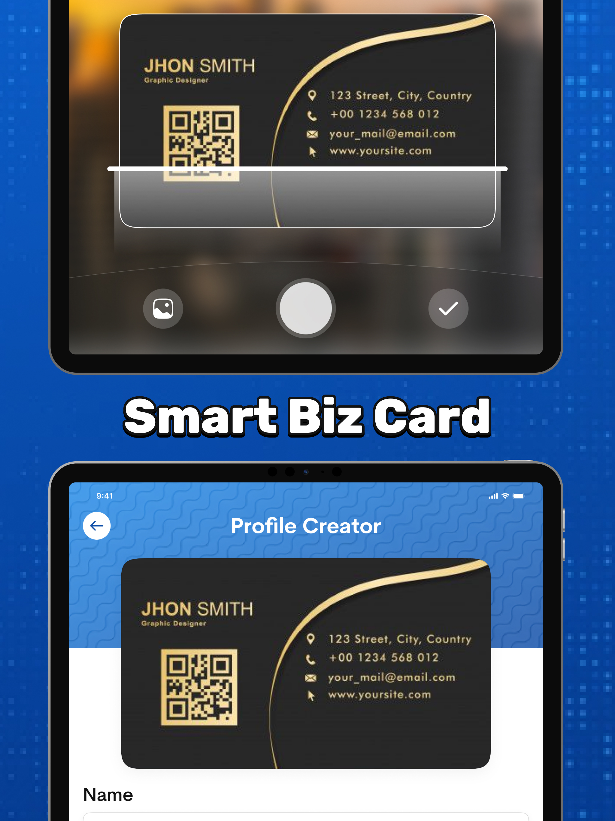 Business Card Scanner & Reader