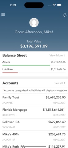 SVB Wealth Client Portal Screenshot 2 of 3