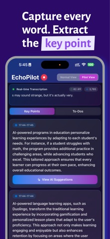EchoPilot screenshot