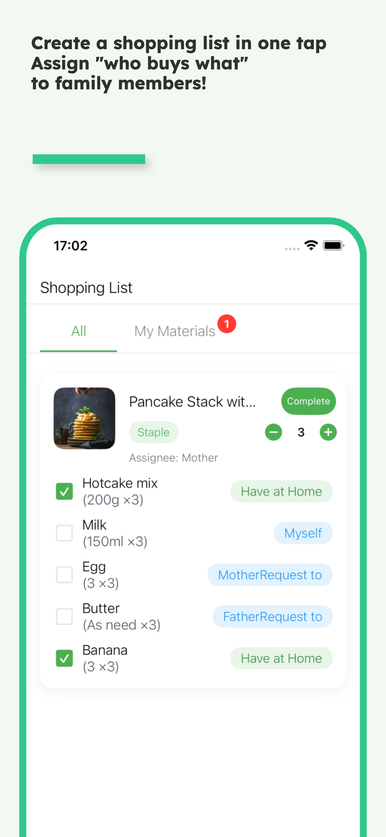 PeasHome - Recipe&Shoppinglist