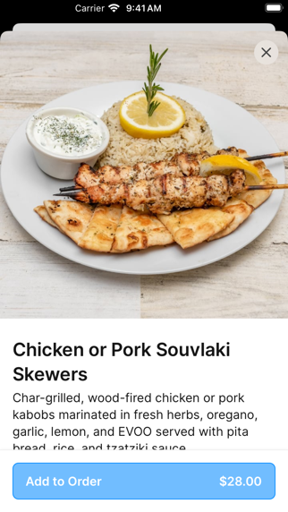 Myrtos iPhone screenshot 4 - Food & Drink app