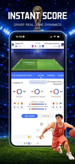 ScoreLead: Live Scores & News iPhone screenshot 3