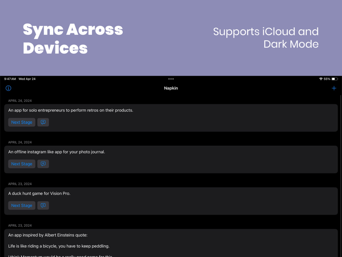 Napkin Track Ideas  Projects