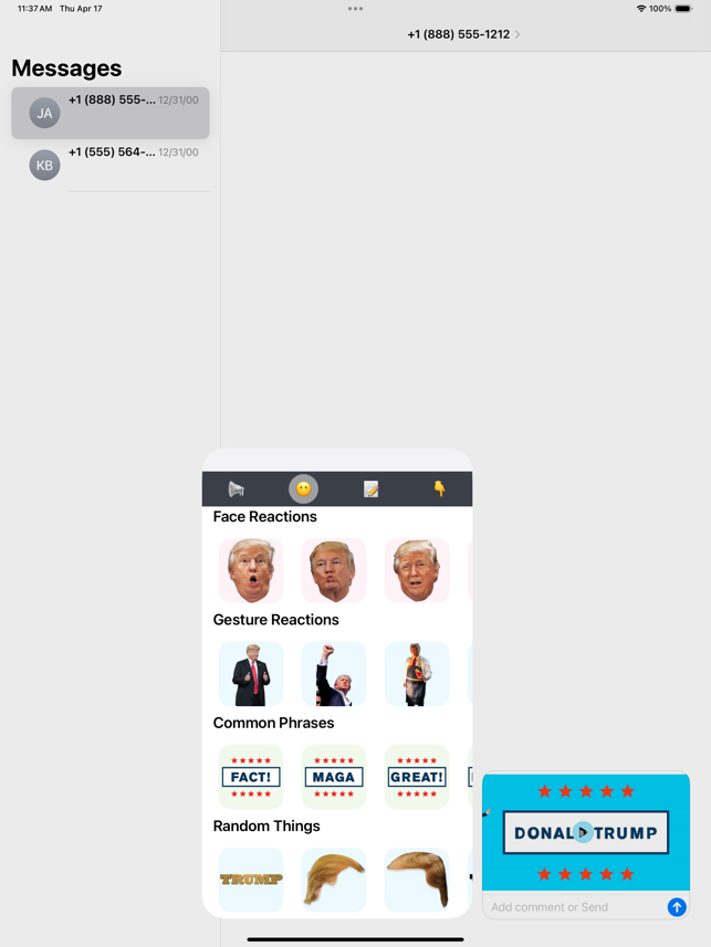 ‎Trump Social Chat Soundboard Screenshot