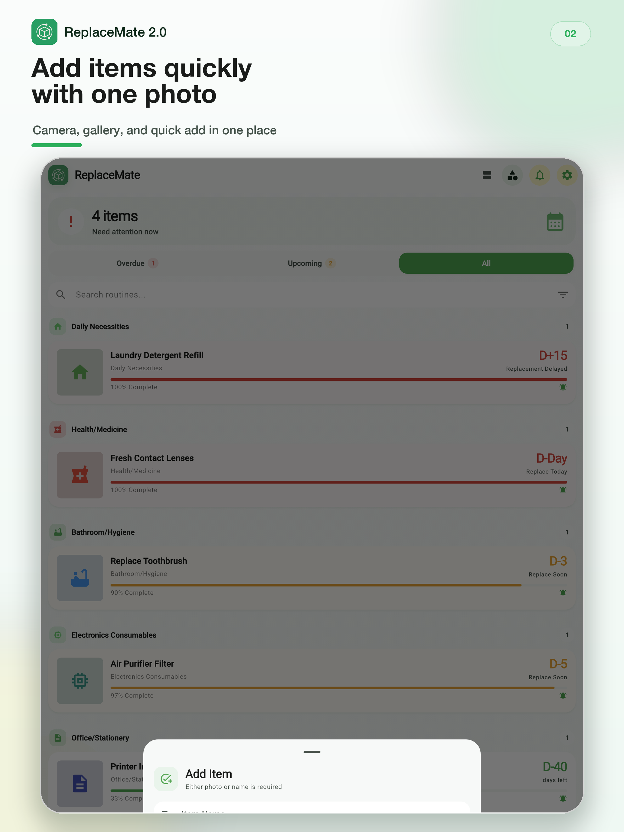 ReplaceMate – Item Tracker screenshot 7