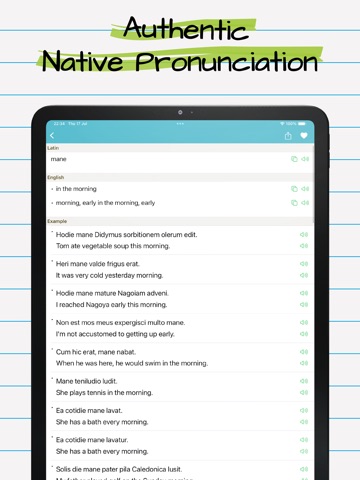 Latin English Dictionary Pro iPad screenshot