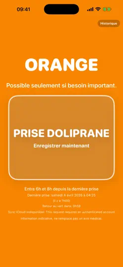 Capture d'écran de DoliTime sur iPhone 2