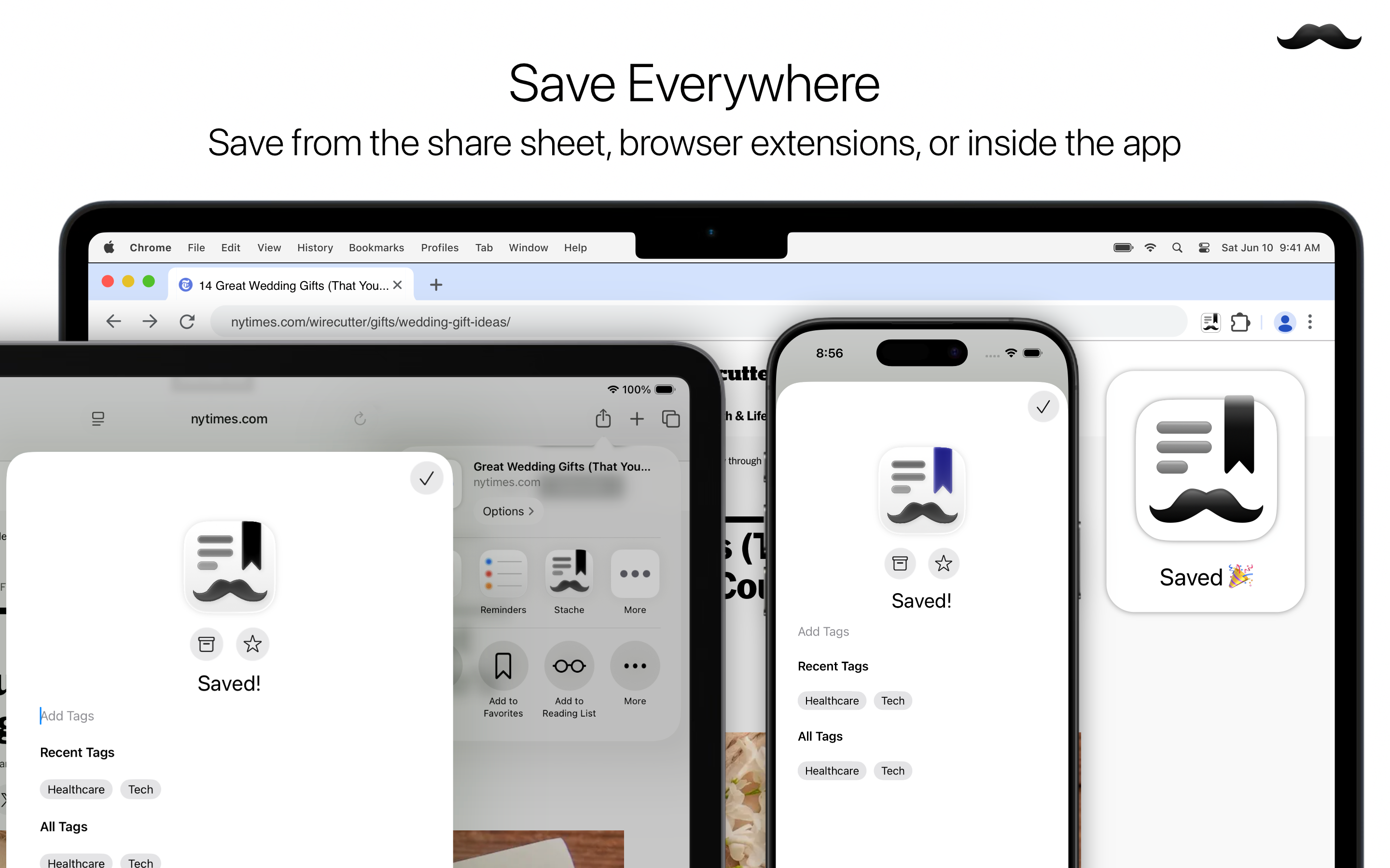 Stache: Save Now, Read Later