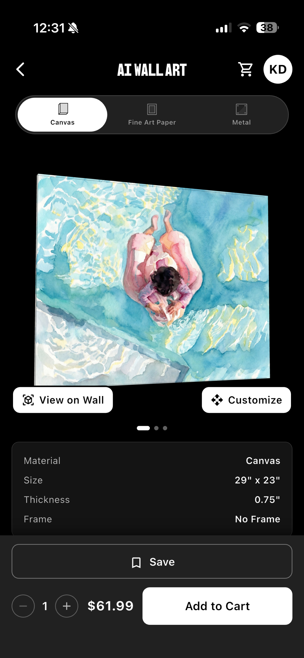 AI Wall Art – Art & AR Preview